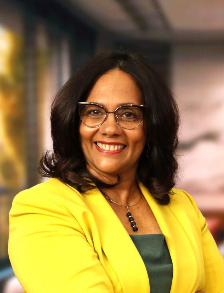 Portrait of Magaly Ramirez, founder of Magy Interiors.